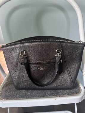 Coach Prairie Satchel 22788 Metallic Graphite Leather Crossbody